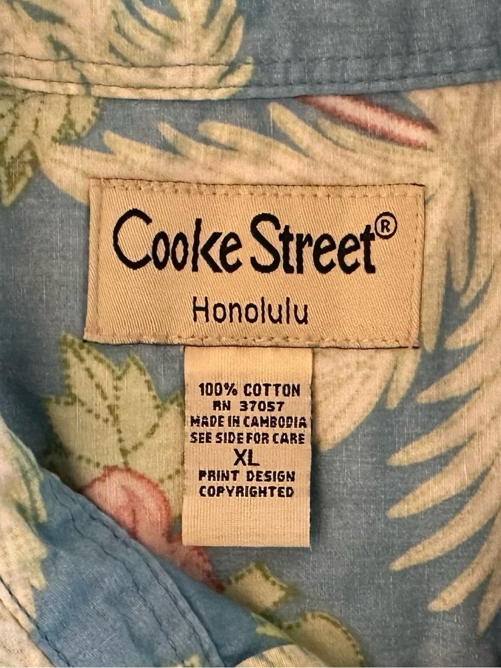 Cooke Street Honolulu Short Sleeve Hawaiian Shirt Reverse Print | Size: XL - Picture 8 of 9